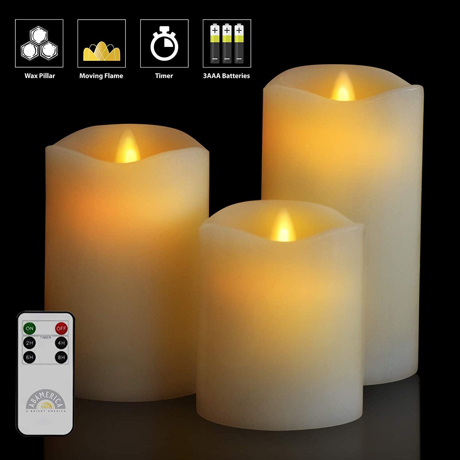 (100 PCS) Flame-less Candles Pack
