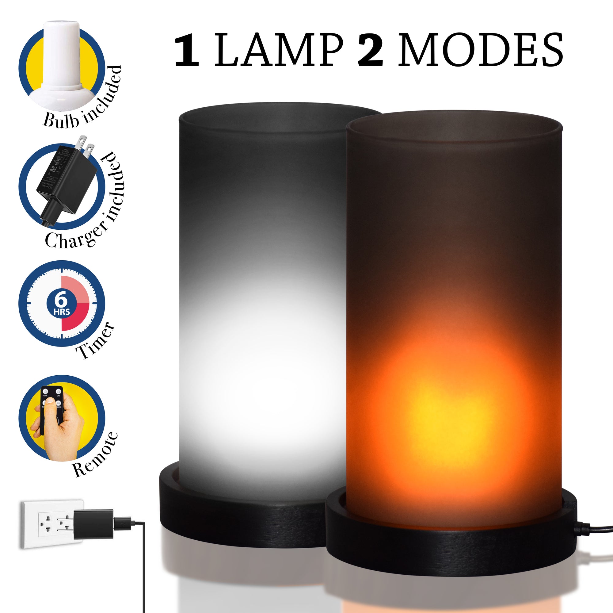 (100 Pcs) ABamerica 2 Modes Table Lamp With Timer & Remote