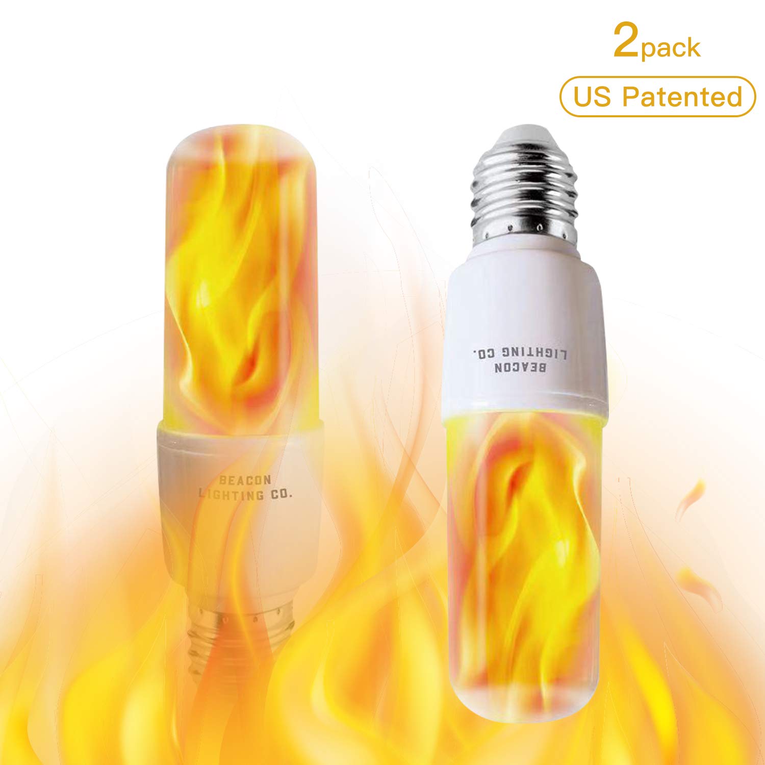 2 Pack LED Flame Light Bulbs