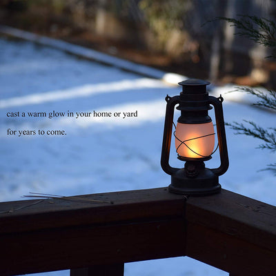 (100 PCS) 2 Modes Vintage Flame Lantern With Timer and Remote - Abamericabrand