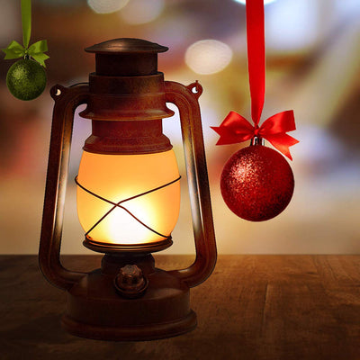 (100 PCS) 2 Modes Vintage Flame Lantern With Timer and Remote - Abamericabrand