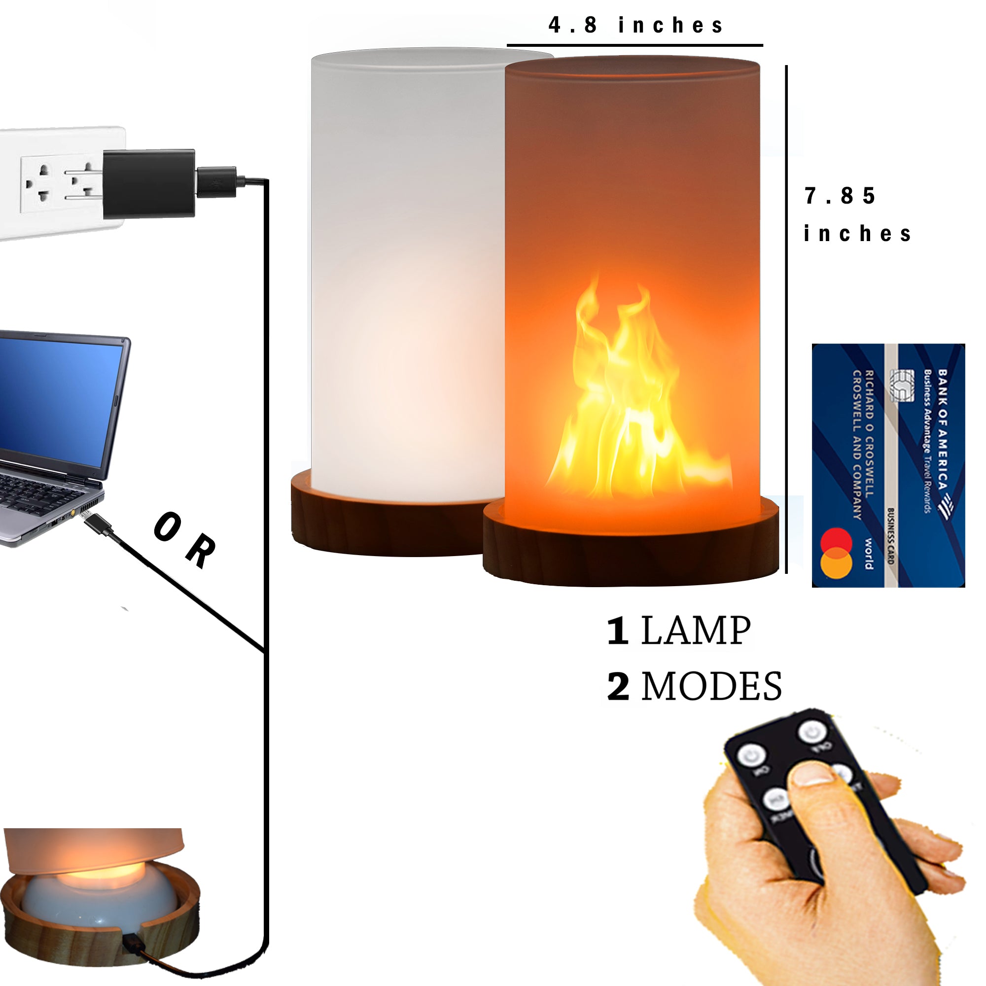 (100 Pcs) ABamerica 2 Modes Table Lamp With Timer & Remote - Abamericabrand