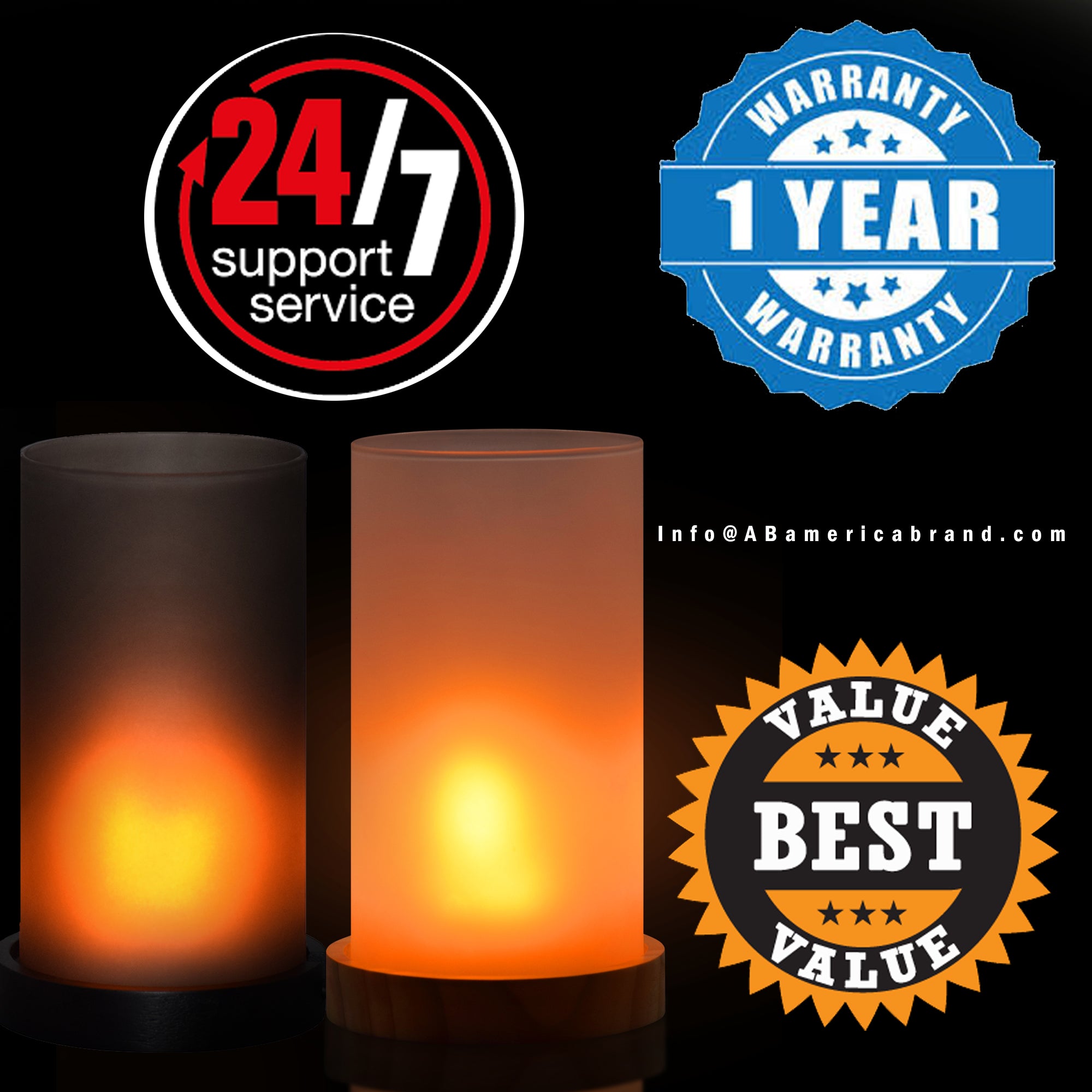 (100 Pcs) ABamerica 2 Modes Table Lamp With Timer & Remote - Abamericabrand