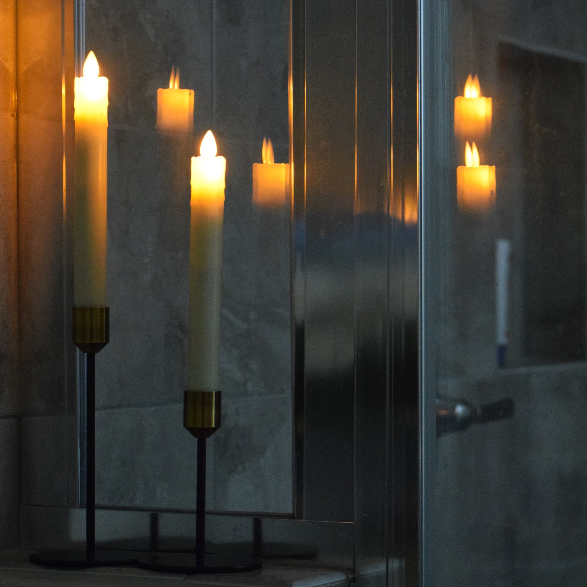 (100 Pcs) Taper LED Candles Pack 4 - Abamericabrand