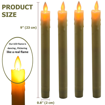 Taper LED Candles Pack 4 - Abamericabrand